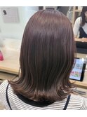 セミロング/ブラウンカラー/平塚