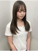 【ケアブリーチ/ミルクティーグレージュ/透明感カラー】