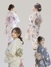 【着付師限定】浴衣着付(帯デザイン自由)+ヘアセット(フリ-30分)¥9,900