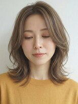 サンタフェ 柳津店(Santa'Fe)&nbsp;白髪ぼかし似合わせ/小顔カット/ミディアムレイヤー/2-1