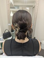 横濱ハイカラ美容院(haikara美容院)&nbsp;リボンカチモリ（タイトシニョン）　列席ヘア