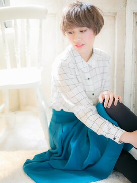 モッズ ヘア 福岡姪浜店(mod's hair) *mod's姪浜*…空気感ある襟足短めショートc