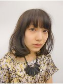 大人ボブ　ブルージュ　ふわミディ