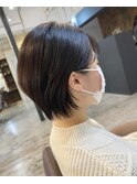 年代人気 ショートヘア 大人ショート 耳かけショート 中島
