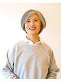 【えがお美容室】50代に人気☆上品なショートボブ