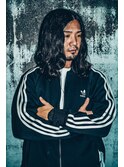 ワンレングスロングスパイラルパーマ　新宿/メンズパーマ/20代