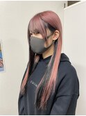 ペールピンク×ブラック