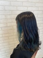 ビス ヘア アンド ビューティー 西新井店(Vis Hair＆Beauty) 10代/20代/ハイトーン/インナーカラー/ブルー