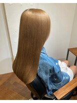 アンセム(anthe M) ツヤ髪ミルクティーベージュダブルカラー髪質改善トリートメント