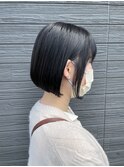美シルエットボブ×ブルーブラック