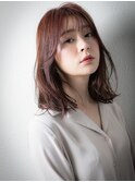 サイドバングベイビーピンクルーズヘアy戸田公園20代30代40代