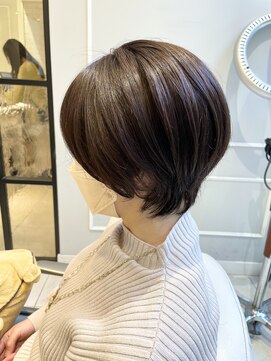 ネオリーブギンザ 銀座店(Neolive GINZA) 癖を活かすショートスタイル　髪質改善カラー