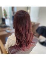 ボナ ヘアー(bona.hair) ピンクバレイヤージュ