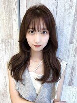大人美人くびれヘアアーモンドブラウンヘルシースタイル/飯出