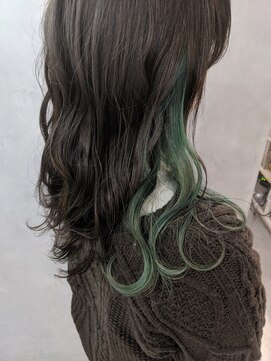 オーストヘアーベル 天王寺(Aust hair Belle) インナーカラー×イヤリングカラー