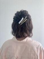 ゴットフロー(GOTTO FLOW)&nbsp;結婚式/お呼ばれヘア/ボブ/ショート/ハーフアップ/ヘアセット