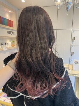 シエル バイ ケンジ 登戸 生田(CIEL by KENJE) 【毛先ブリーチ】暖色グラデーション