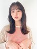 カット＋顔周り酸性ストレート＋カラー＋3stepトリートメント