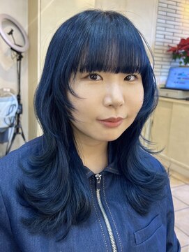 ジョリエス 目白店(Joliesse) 大人かわいい艶感レイヤーカット◎オーシャンブルー美肌