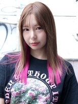 レボル(REVOL) ピンクインナーカラー☆推し活推しカラーピンクカラーブリーチ