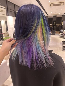 ステア ケース(stair case) ユニコーンカラーデザインカラーネイビーブルー