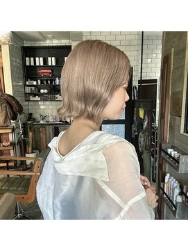 ヘアーデザイン ジュモク(Hair Design Jumoku) ベージュボブ
