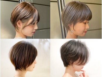 ニューラインギンザ(New-Line 銀座)の写真/【カット＋炭酸シャンプー&炭酸泉￥3990】再現性抜群の小顔を叶えるショート・ボブで毎朝のセットを楽に♪
