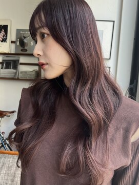 ポール(pole) 札幌ロング　ラベンダーピンクレイヤーカット