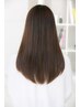 【ナノケア縮毛矯正】カット+美髪縮毛矯正+プレTr ￥17160