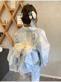 浴衣着付け+ヘアセット