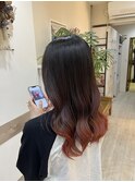 グラデーション＆裾カラー【八戸　類家】