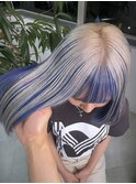 デザインカラーケアブリーチダブルカラーブルーカラー