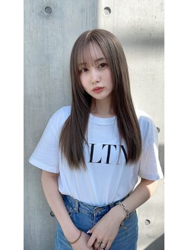 ロム(Rom.) ハイライト/ミルクティーベージュ/マンツーマン/髪質改善