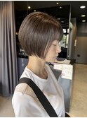 大人可愛いショートボブ