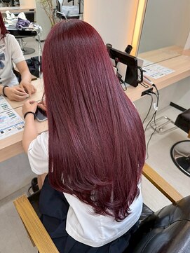 アリープパロット(ALEAP parrot) 艶髪ストレート/髪質改善/透明感カラー【ALEAP parrot/大西】