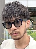 銀座ソフトツイストスパイラルパーマ縦落ちパーマメンズマッシュ