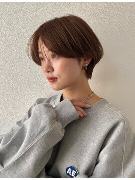 ガーランドギンザ(Garland Ginza) ハンサムマッシュピンクブラウンショートヘア