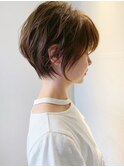 ナチュラルベージュショート