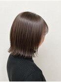 春カラー◎外ハネミディアム×ブラウンベージュ/20代30代