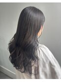 オリーブグレージュ×波巻きウェーブ