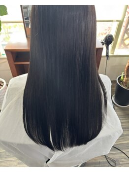 ヘアメイク エイト キリシマ(hair make No.8 kirishima)の写真/髪質改善ストレートパーマで憧れのサラ艶髪へ！丁寧なカウンセリングで理想の縮毛矯正を叶えます♪