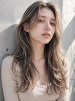 ヘアーメイク ジェルム(HAIR MAKE germe)&nbsp;ミルクティーカラー リバース巻き仕上げ