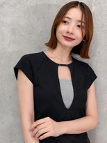 オーブ ヘアー ミミ 広島庚午店(AUBE HAIR mimi) 20代・30代_切りっぱなしボブ_タッセルボブ