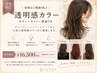 【透明感カラー】色味はご相談◎カラー+カット+保湿TR