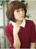 無邪気な甘さを与えるマッシュボブ★ミックスパーマ★【池袋】
