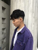 リバレッジ 広尾(Leverage)&nbsp;雰囲気、シルエット重視メンズパーマスタイル