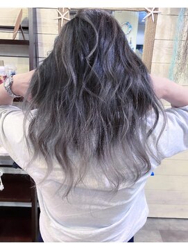 トーク 伊丹本店(TAL'KE) TAL'KE/バレイヤージュ×ホワイトシルバー_554