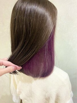 アクト 仙台店(ACT) インナーカラー　紫