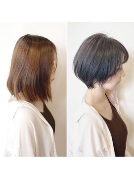 エトワ(ETOWA) 【ビフォーアフター】似合わせカット＋カラー
