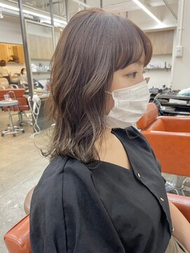 ベルクープス 天王寺店(Belle Coupes) 【BelleCoupes】三島直子  ミディアムヘア 透明感ベージュ